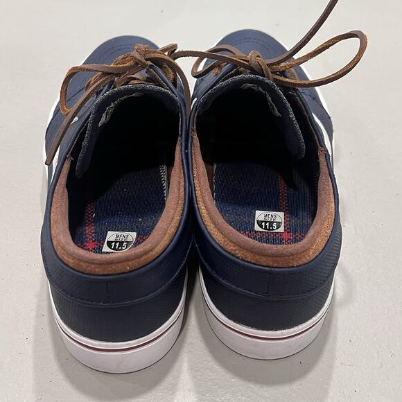 Nike Sb Zoom Stefan Janoski OG Obsidian Leather White Blue Skate Men\'s Sz 11.5 main image 5
